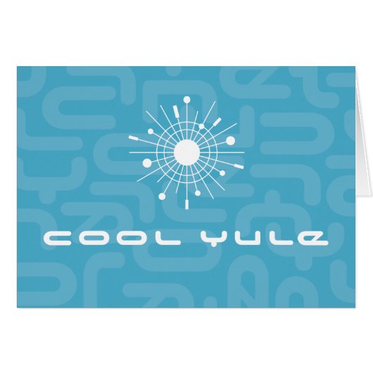 Cool moderne du milieu du siècle Yule Retro Christ (Devant horizontal)