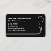 Cool Moderne Electricien Carte de visite (Devant)