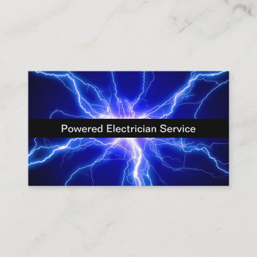 Cool Moderne Electricien Carte de visite (Devant)