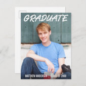 Cool moderne Faire-part de diplôme Photo WT (Devant / Derrière)