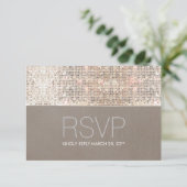 Cool Moderne Faux Séquins Argent RSVP (Debout devant)