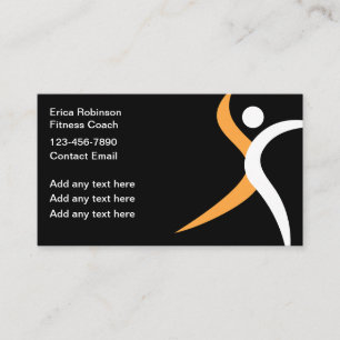 Cool Moderne Fitness Coach Cartes de visite