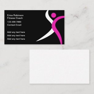 Cool Moderne Fitness Coach Cartes de visite