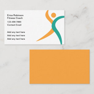 Cool Moderne Fitness Coach Cartes de visite
