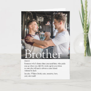 Cool moderne foto beste broer ooit definitie kaart
