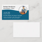 Cool moderne Handyman Cartes de visite (Devant / Derrière)