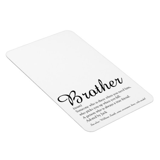 Cool Moderne Leuke Beste Broer Ooit Definitie Magneet (Rechterzijde)