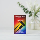 Cool Moderne Maison Peintre Carte de visite (Debout devant)