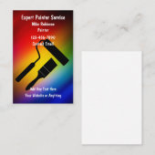 Cool Moderne Maison Peintre Carte de visite (Devant / Derrière)