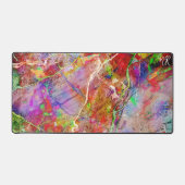 Cool Moderne Marbre Abstrait Couleur Néon initial (Recto)