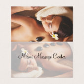 Cool Moderne Massage Therapie Visitekaartjes (Buitenkant ongevouwen)