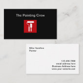 Cool Moderne Peintre Carte de visite (Devant / Derrière)