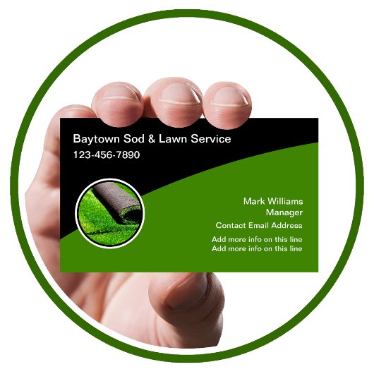 Cool Moderne Pelouse Et Sod Cartes de visite