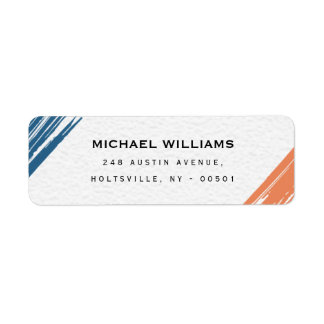 Cool Moderne penseel schilder  Etiket