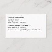 Cool Moderne Service de toiture Cartes de visite (Dos)