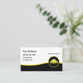 Cool moderne Taxicab chauffeur Cartes de visite (Debout devant)