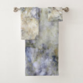 Cool moderne tendance bleu marbre Motif en pierre (En situation)