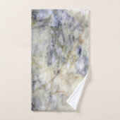 Cool moderne tendance bleu marbre Motif en pierre (Serviette à main)