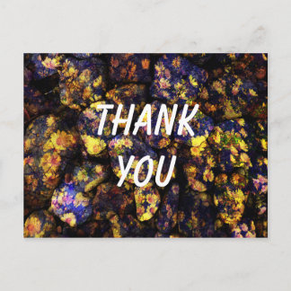 Cool moderne, unieke bloem dank u het ontwerp briefkaart