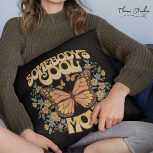 Cool Mom Butterfly Wild Flower Retro Kussen