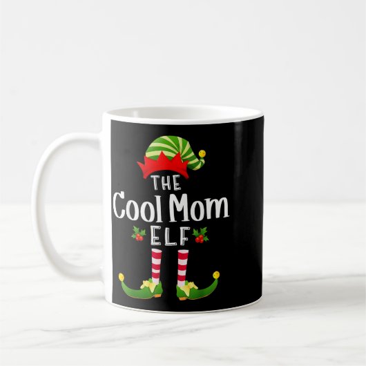 Cool Mom Christmas Elf Matching Pajama X-mas Party Koffiemok (Links)