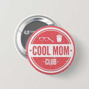 Cool Mom Club   Vintage Retro Moeder Design Ronde Button 5,7 Cm