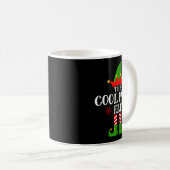 Cool Mom Elf Funny Matching Family Christmas Pajam Koffiemok (Voorkant rechts)