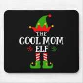 Cool Mom Elf Funny Matching Family Christmas Pajam Muismat (Voorkant)