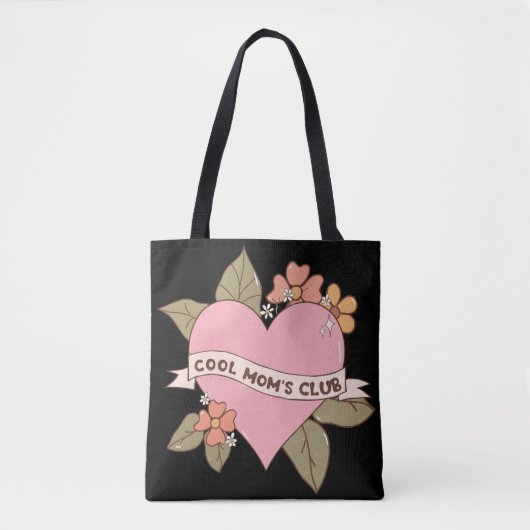 Cool Mom's Club Gepersonaliseerd Monogram Draagtas (Voorkant)