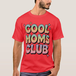 Cool Moms Club Pastel Bubble Letter Art meisje T-shirt