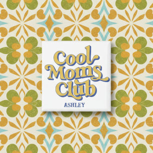 Cool Moms Club Zelfverzekerde Moeder Citaat Retro  Magneet