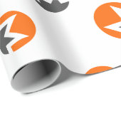 Cool Monero Cryptocurrency Sign Patroon Cadeaupapier (Rol Hoek)