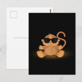 Cool Monkey Briefkaart (Voorkant / Achterkant)