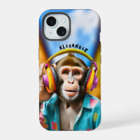 Cool Monkey met hoofdtelefoon
