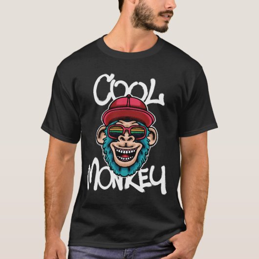 Cool Monkey streetwear T-shirt (Voorkant)