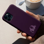 Cool Monochrome violet moderne Monogramme<br><div class="desc">Le Cool White Modern Minimalist Tendy Personnalisé Thermal Tumbler est un choix élégant et élégant pour un cadeau personnalisé et fonctionnel. Ce tumeur n'est pas n'importe quelle batterie, c'est une machine à café personnalisée et isolée qui se distingue par son design minimaliste. Le tumbler est customisé d'un nom, ajoutant une...</div>