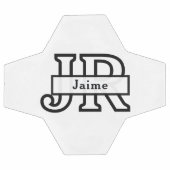 Cool Monogram Aangepaste Naam Klassieke Voetbal Vo (Enkel)