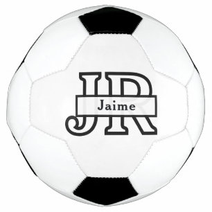 Cool Monogram Aangepaste Naam Klassieke Voetbal Vo