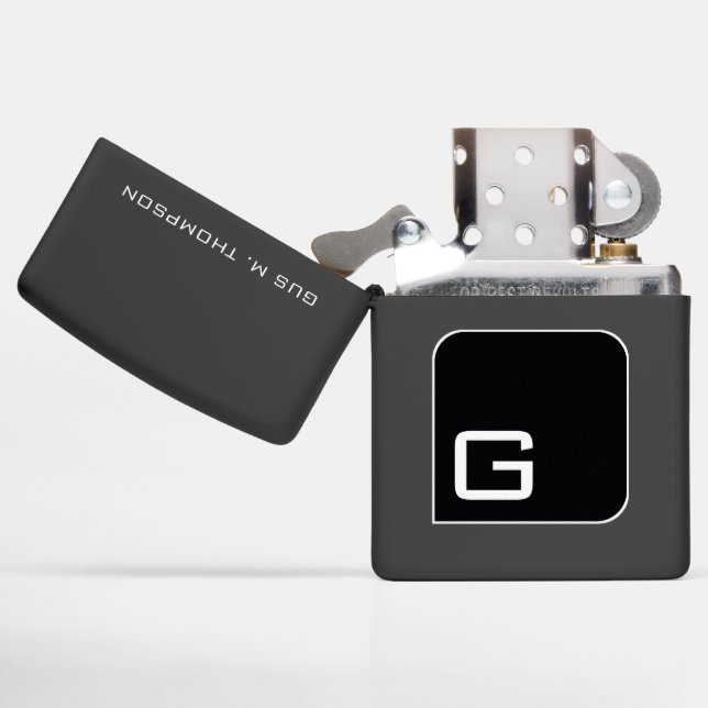 Cool Monogram / Monogrammed Zwart (Geopend)