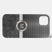 Cool Monogram Rugged Kijk Case-Mate iPhone Case (Achterkant (horizontaal))
