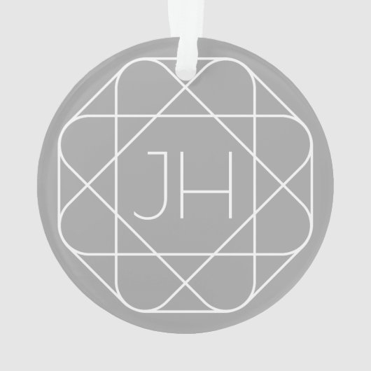 Cool monogram, style vibe | Grey & White (dos)