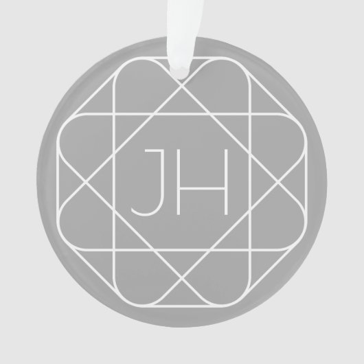 Cool monogram, style vibe | Grey & White (devant)