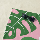 Cool Monstera Feuilles Serviette de plage personna (En situation)
