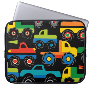 Cool Monsters Trucks Transport Gifts for Boys Laptop Sleeve