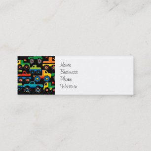 Cool Monsters Trucks Transport Gifts for Boys Mini Visitekaartje