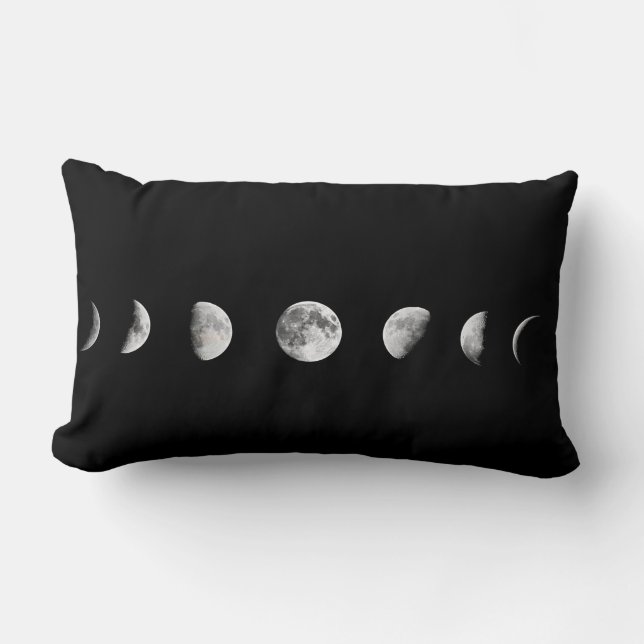 Cool Moon Phases Pillow Lumbar Kussen (Voorkant)