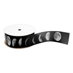 Cool Moon Phases Ribbon Grosgrain Lint