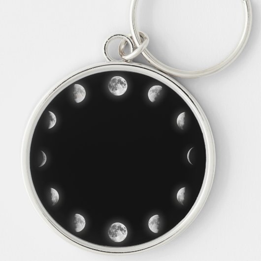 Cool Moon Phases Sleutelhanger (Voorkant)