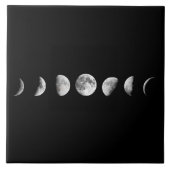 Cool Moon Phases Tile Tegeltje (Voorkant)