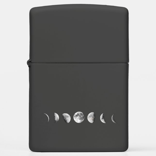 Cool Moon Phases Zippo Lighter (Voorkant)